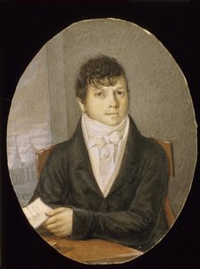 Ivan Valberkh táncos, balettmester és forgatókönyvíró portréja 1766-1819 alkotó: Unbekannt