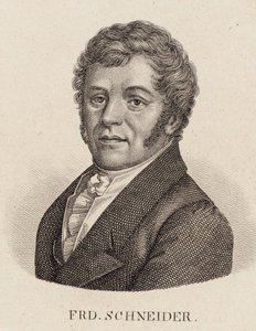 Friedrich Schneider orgonaművész és zeneszerző portréja 1786-1853. alkotó: Unbekannt