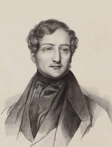 Thalberg Zsigmond zongoraművész és zeneszerző portréja 1812-1871. alkotó: Unbekannt
