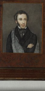 Alekszandr Szergejevics Puskin költő portréja 1799-1837, XIX. század első negyede. alkotó: Unbekannt