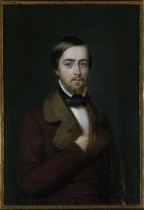 Méry József költő portréja 1798-1866, c. 1830-1840. alkotó: Unbekannt