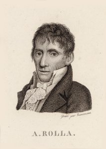 Alessandro Rolla hegedűművész és zeneszerző portréja 1757-1841, 1790. alkotó: Unbekannt