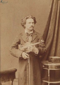 Frantisek Ondricek hegedűművész és zeneszerző portréja 1857-1922, 1882-1883. alkotó: Unbekannt