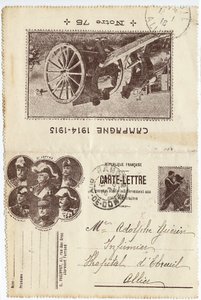 Képeslap-levél alkotó: Unbekannt