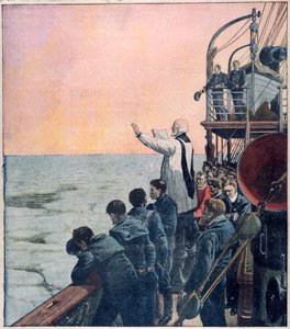 Imák a Titanic elsüllyedésének színhelyén, 1912 alkotó: Unbekannt