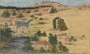 Vadászat előkészületei, kb. 1680. alkotó: Unbekannt