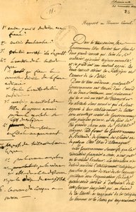 Előkészítő jegyzetek a konkordátumhoz, 1800. november 22., 1921. alkotó: Unbekannt