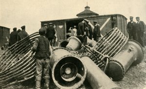 Felkészülés Varsó kiürítésére, első világháború, 1915, 1920 c. alkotó: Unbekannt