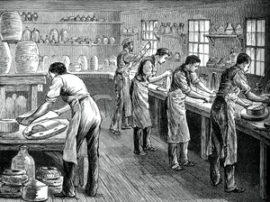 Nyomók a munkahelyen, c1880 alkotó: Unbekannt