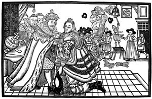 Károly herceg köszöntése Spanyolországból, 1623, 1893 alkotó: Unbekannt