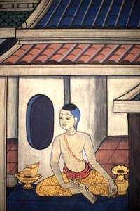 Ráma herceg. A Ramakient ábrázoló falfestmény a Vihara belső falain III. Rama király korából. Wat Pho - Wat Phra Chetuphon. 1788. Bangkok. Thaiföld alkotó: Unbekannt