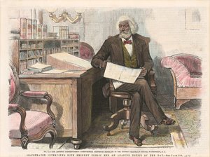 Frederick Douglass lenyomata, kb. 1879. alkotó: Unbekannt