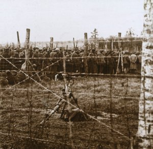 Foglyok a Le Mort Homme-ban, Dead Mans Hill, Észak-Franciaország, 1914-c1918 alkotó: Unbekannt