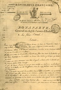 Napóleon kiáltványa fegyveres testvéreinek, 1796. május 20., 1921. alkotó: Unbekannt