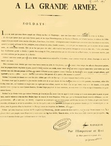 Kiáltvány a hadsereghez, 1805. október 13., 1921. alkotó: Unbekannt