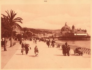 Promenade des Anglais és a Jetty Palace, Nizza, 1930. alkotó: Unbekannt
