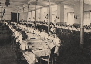 A Szmolnij Nemesleányok Intézetének növendékei a kantinban, 1889 alkotó: Unbekannt