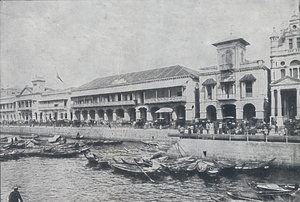 Rakpart Szingapúrban, 1924 alkotó: Unbekannt