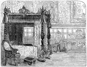 Annes királynő 1665-1714 hálószoba, 18. század 19. század alkotó: Unbekannt