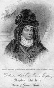 Charlotte királynő, az Egyesült Királyság III. György hitvese, 1818 alkotó: Unbekannt