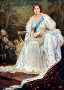 Erzsébet királynő koronázási köntösben, 1937 alkotó: Unbekannt