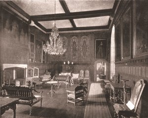 Erzsébet királynő szobája a Penshurst Place-ben, Kentben, 1894. alkotó: Unbekannt