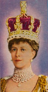 Mária királynő, V. György király hitvese a koronázásán, 1911, 1935 alkotó: Unbekannt