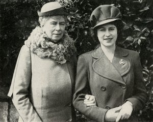 Mária királynő Erzsébet hercegnővel, 1944. április, 1951. alkotó: Unbekannt