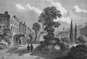 Queen Square, Bloomsbury, London, 1810-1878 alkotó: Unbekannt