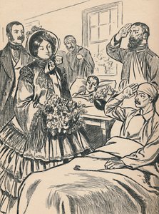 Viktória királynő meglátogatja sebesült katonáit, 1907 alkotó: Unbekannt