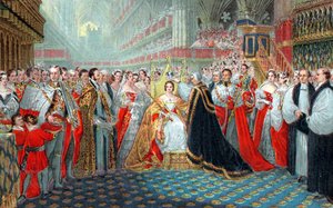 Viktória királynő koronázása, 1837-1887 alkotó: Unbekannt