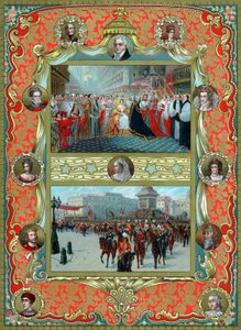 Viktória királynő megkoronázása, 1837 és Arany Jubileum, 1887 alkotó: Unbekannt
