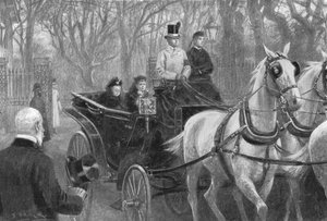 Viktória királynő utolsó útja, Osborne, 1901. január 15. alkotó: Unbekannt