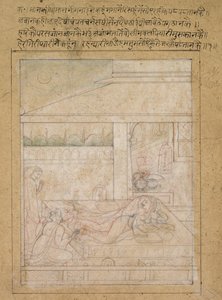 Radha és Krisnák megbékélése, c. 1790-1800. alkotó: Unbekannt