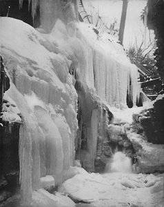 Rainbow Falls in Winter, Watkins Glen, New York, 1897. alkotó: Unbekannt