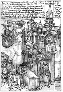 Richard de Beauchamp, Warwick grófjának fogadása, 15. század, 1893 alkotó: Unbekannt