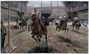 Próba a Királyi Katonai Tornára az Agricultural Hallban, Islington, London, 1886 alkotó: Unbekannt