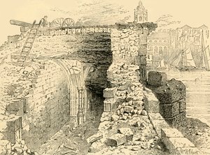 A Szent Tamás-kápolna maradványai, Old London Bridge, c1872. alkotó: Unbekannt