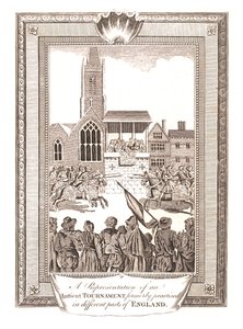 Egy ősi verseny ábrázolása, amelyet Anglia különböző részein gyakoroltak, 1794 alkotó: Unbekannt