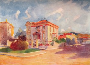 H.E. lakóhelye Dr. Pedro de Toledo, volt mezőgazdasági miniszter, Avenida Beira Mar, 1914 alkotó: Unbekannt