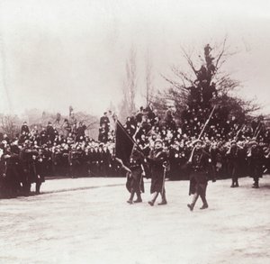 A belgák visszatérése a belgiumi Liége-be, 1914-c1918 alkotó: Unbekannt