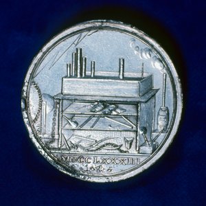Joseph Priestley angol kémikus emlékérem hátlapja, 1803 alkotó: Unbekannt