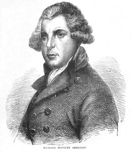 Richard Brinsley Sheridan, Irish dramatist, poet and politician, c1875 1878 alkotó: Unbekannt