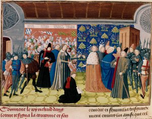 II. Richárd átadja a koronát, 1399 alkotó: Unbekannt