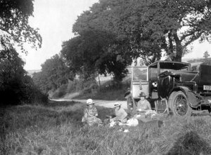 Útszéli piknik, 1920-c1930-as évek alkotó: Unbekannt