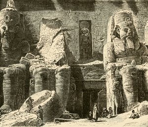 Sziklatemplomok Abousimbelben, 1890. alkotó: Unbekannt