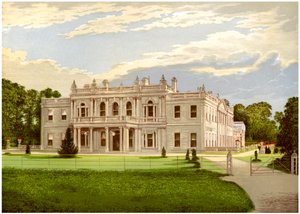 Rolleston Hall, Staffordshire, Baronet Mosley otthona, 1880 alkotó: Unbekannt