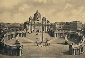 Roma - Bazilika és Szent Péter tér. Vatikáni Palota, 1910 alkotó: Unbekannt