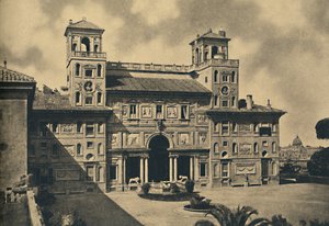 Roma - A Francia Nemzeti Képzőművészeti Akadémia belső homlokzata, korábban Villa Medici, 1910 alkotó: Unbekannt
