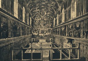 Róma – Vatikáni Palota – A Sixtus-kápolna, IV. Sixtus alapította 1483-ban, 1910 alkotó: Unbekannt